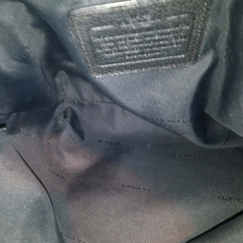 Coach prairie satchel black with pebbled smooth leather - Picture 4 of 5